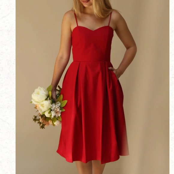 Boutique 1861 Ellyne Red A-Line Dress - Picture 6 of 6